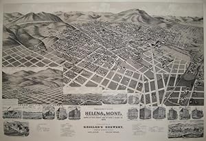 Perspective Map of the City of Helena, Mont. Capital of State, County Seat of Lewis & Clarke Co