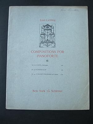 Seller image for COMPOSITIONS FOR PIANOFORTE - Op. 41. Concert Polonaise in G Minor for sale by The Book Scot