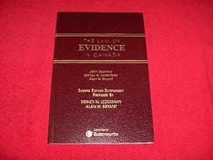 The Law of Evidence in Canada [Second Edition Supplement Prepared By Sidney N. Liderman and Alan ...