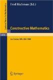 Imagen del vendedor de Constructive mathematics : proceedings of the New Mexico State Univ. conference, held at Las Cruces, New Mexico, August 11 - 15, 1980. ed. by F. Richman, Lecture notes in mathematics , Vol. 873 a la venta por Die Wortfreunde - Antiquariat Wirthwein Matthias Wirthwein