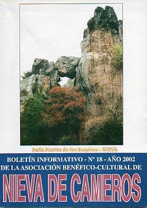 Bild des Verkufers fr BOLETN INFORMATIVO DE LA ASOCIACIN BENFICO-CULTURAL DE NIEVA DE CAMEROS. N 18. zum Verkauf von angeles sancha libros