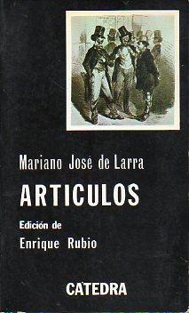 Seller image for ARTCULOS. Edicin de Enrique Rubio. 3 ed. for sale by angeles sancha libros