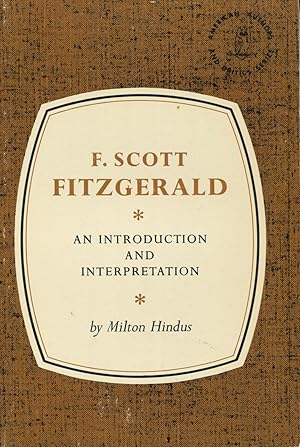F.Scott Fitzgerald: An Introduction And Interpretation