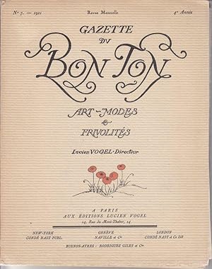Bild des Verkufers fr Gazette Du Bon Ton No 7, 4me Anne. Complet. zum Verkauf von le livre ouvert. Isabelle Krummenacher