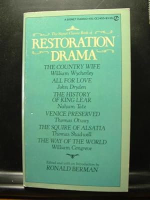 Seller image for RESTORATION DRAMA for sale by The Book Abyss
