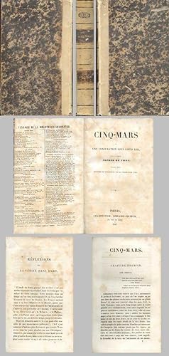 CINQ-MARS Ou UNE CONJURATION SOUS LOUIS XIII Précédée de Reflexions sur la Vérité dans l'Art