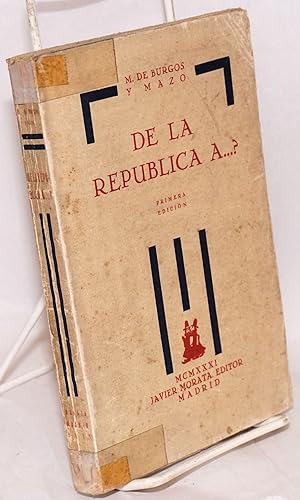 De la República a.