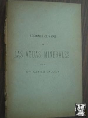 Seller image for NOCIONES CLNICAS DE LAS AGUAS MINERALES for sale by Librera Maestro Gozalbo