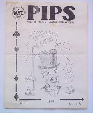 Bild des Verkufers fr PIPS (No. 63 August 1964): The Official Voice of the Magical Youths International (MYI) Magic Newsletter Magazine zum Verkauf von Bloomsbury Books