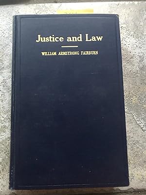 Imagen del vendedor de Justice and Law; Volume One a la venta por Ocean Tango Books