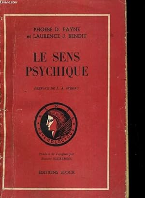 Bild des Verkufers fr Le sens psychique. Prface de L.A. Strong zum Verkauf von Le-Livre