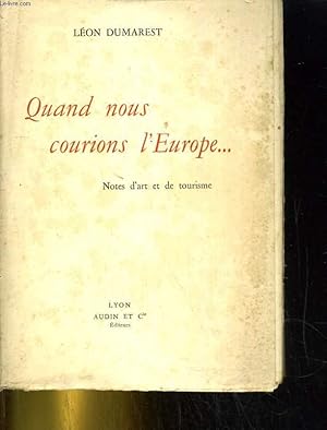 Seller image for Quand nous courions l'Europe. for sale by Le-Livre