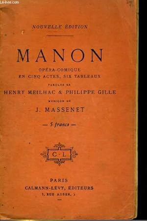 Seller image for Manon for sale by Le-Livre