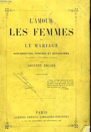 Seller image for L'Amour, les Femmes et le mariage for sale by Le-Livre