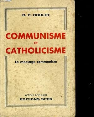 Seller image for Communisme et catholicisme for sale by Le-Livre