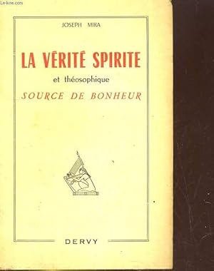 Seller image for La vrit spirite et thosophique for sale by Le-Livre