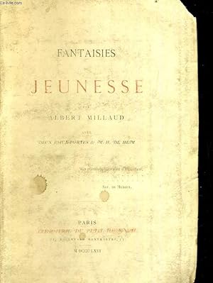 Bild des Verkufers fr Fantaisies de jeunesse zum Verkauf von Le-Livre