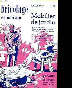 Seller image for Bricolage et maison N92 : mobilier de jardin for sale by Le-Livre