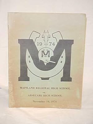 Image du vendeur pour Mainland Regional High School "Mustangs" 1974 Fall Sports Schedule mis en vente par Princeton Antiques Bookshop