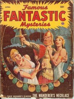 Bild des Verkufers fr FAMOUS FANTASTIC MYSTERIES: April, Apr. 1953 ("The Wanderer's Necklace") zum Verkauf von Books from the Crypt