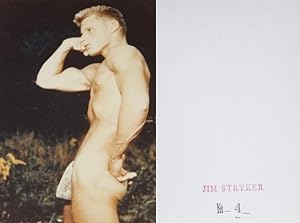 Seller image for MALE NUDE: JIM STRYKER: "WHITE BIKINI BRIEF" COLOR PHOTOGRAPH BY WALTER KUNDZICZ - Rare Fine Original Vintage Color Photographic Print: Stamped/Labeled With Model's Name - ONLY COPY ONLINE for sale by ModernRare
