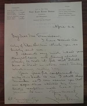 Autographed Letter Signed on rare letterhead