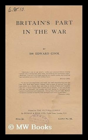 Seller image for Britain's Part in the War for sale by MW Books Ltd.