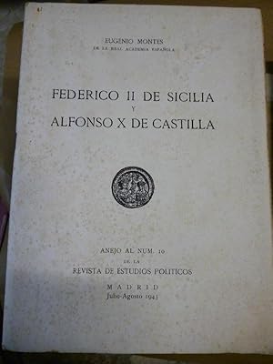 Imagen del vendedor de Federico II de Sicilia y Alfonso X de Castilla. a la venta por Carmichael Alonso Libros