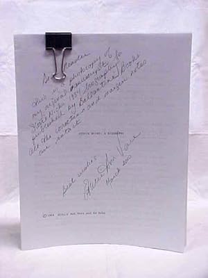 Image du vendeur pour Stevie Nicks: A Biography (Manuscript Photocopy) mis en vente par Princeton Antiques Bookshop