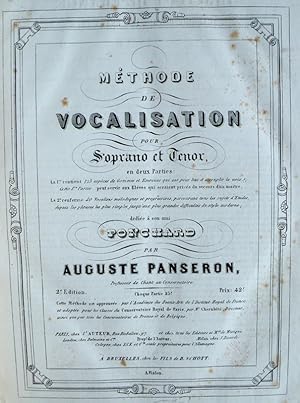 Immagine del venditore per Methode de Vocalisation pour Soprano et Tenor . 2e Edition venduto da J & J LUBRANO MUSIC ANTIQUARIANS LLC