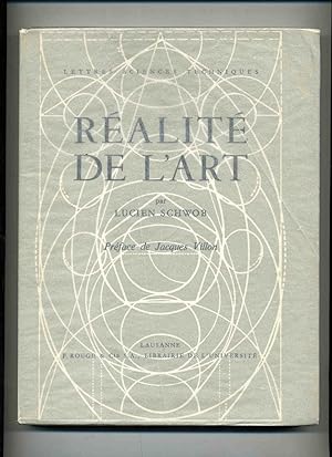 RÉALITÉ DE L'ART. Préface de Jacques Villon.