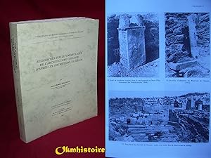 Recherches sur le vocabulaire de l'architecture grecque, d'après les inscriptions de Délos.