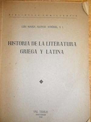 Imagen del vendedor de Historia De La Literatura Griega y Latina a la venta por Clement Burston Books