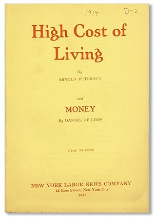 Bild des Verkufers fr High Cost of Living / Money zum Verkauf von Lorne Bair Rare Books, ABAA