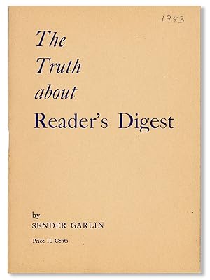Seller image for The Truth About Reader's Digest for sale by Lorne Bair Rare Books, ABAA