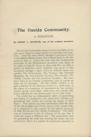 The Oneida Community. A Dialogue