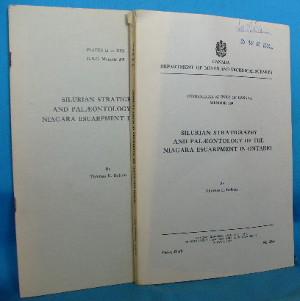 Silurian Stratigraphy and Palaeontology of the Niagara Escarpment in Ontario (including Plates II...