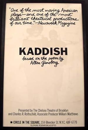 "Circle-in-the-Square" Poster for the Theatrical Production of Kaddish