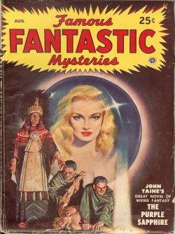 Bild des Verkufers fr FAMOUS FANTASTIC MYSTERIES: August, Aug. 1948 ("The Purple Sapphire") zum Verkauf von Books from the Crypt