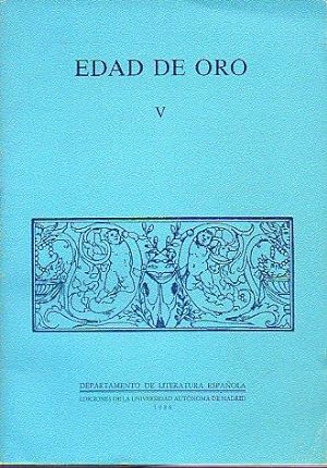 Bild des Verkufers fr EDAD DE ORO. V. zum Verkauf von angeles sancha libros