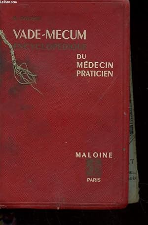 Seller image for VADE-MECUM ENCYCLOPEDIE DU MEDECIN PRATICIEN - 225 FIGURES for sale by Le-Livre