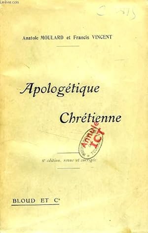 Seller image for APOLOGETIQUE CHRETIENNE for sale by Le-Livre