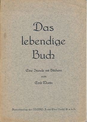 Das lebendige Buch. Eine Stunde mit Büchern.