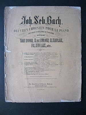 Bild des Verkufers fr Oeuvres Choisies Pour Le Piano zum Verkauf von The Book Scot