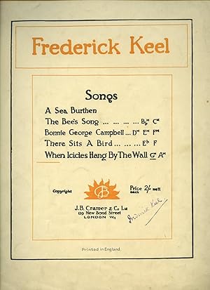 Bild des Verkufers fr When Icicles Hang By The Wall [Vintage Piano Sheet Music] zum Verkauf von Little Stour Books PBFA Member