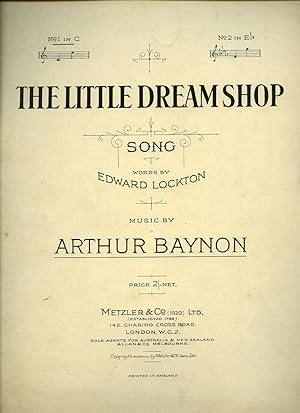 Seller image for The Little Dream Shop [Vintage Piano Sheet Music] for sale by Little Stour Books PBFA Member