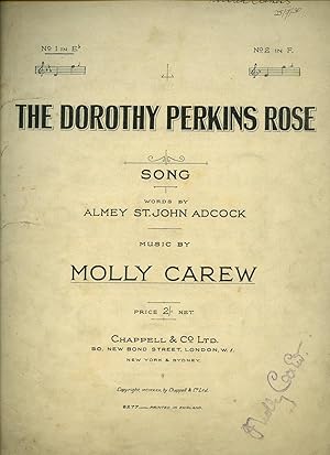 Seller image for The Dorothy Perkins Rose [Vintage Piano Sheet Music] for sale by Little Stour Books PBFA Member