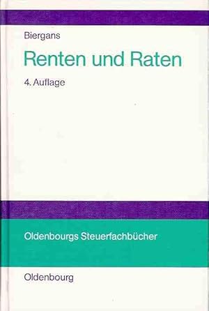 Renten und Raten in der Einkommensteuer.