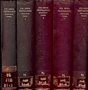Pestalozzi Sämtliche Werke ( hier fünf Bände, Bd. I- V).