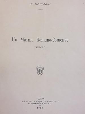 Immagine del venditore per Un marmo Romano-Comense inedito. venduto da Gabriele Maspero Libri Antichi